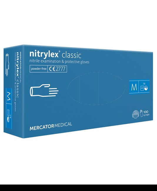 guanti monouso in nitrile Mercator Nytrilex Classic