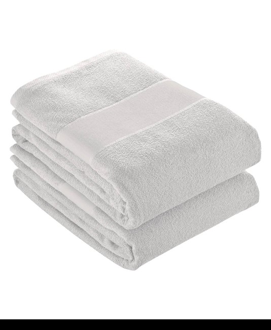 Asciugamano 100% cotone 400 g/m2 bianco 50x100