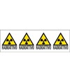 Adesivo 'radioattivo' da 4 etichette
