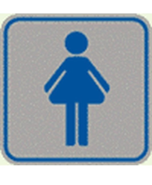 Pellicola adesiva d'indicazione 'wc donna'