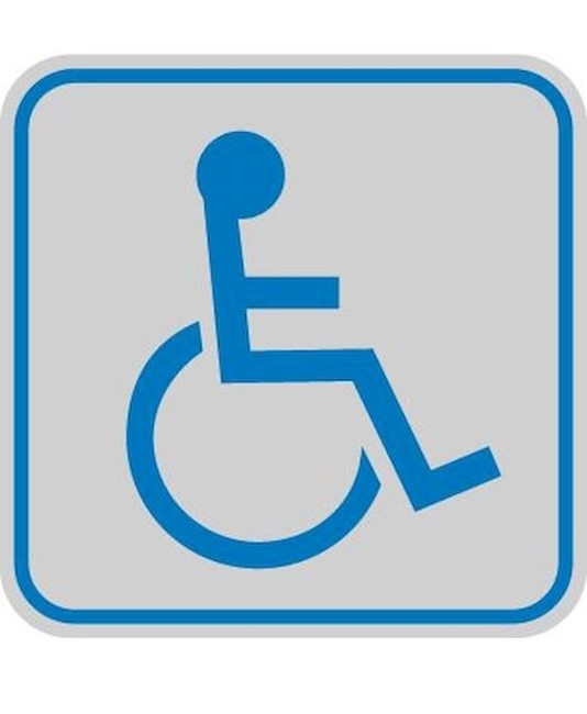 Pellicola adesiva d'indicazione 'disabili'