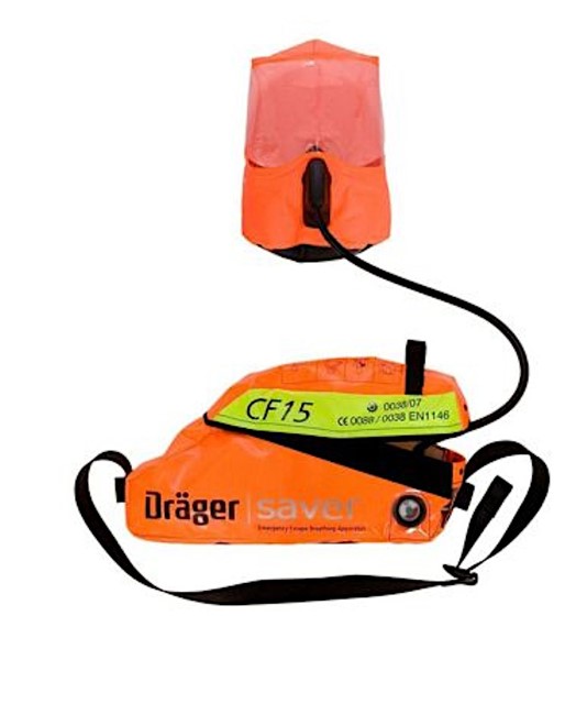 Autorespiratore a ciclo aperto di emergenza Drager Saver CF15