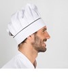 Cappellino chef con velcro bianco bordino colorato Garys