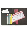 Porta passaporto e carte  in tessuto poliestere mélange. Protezione RFID