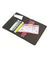 Porta passaporto e carte  in tessuto poliestere mélange. Protezione RFID
